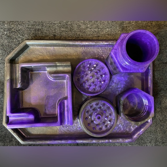 Large resin set Purple and Black - Picture 3 of 4